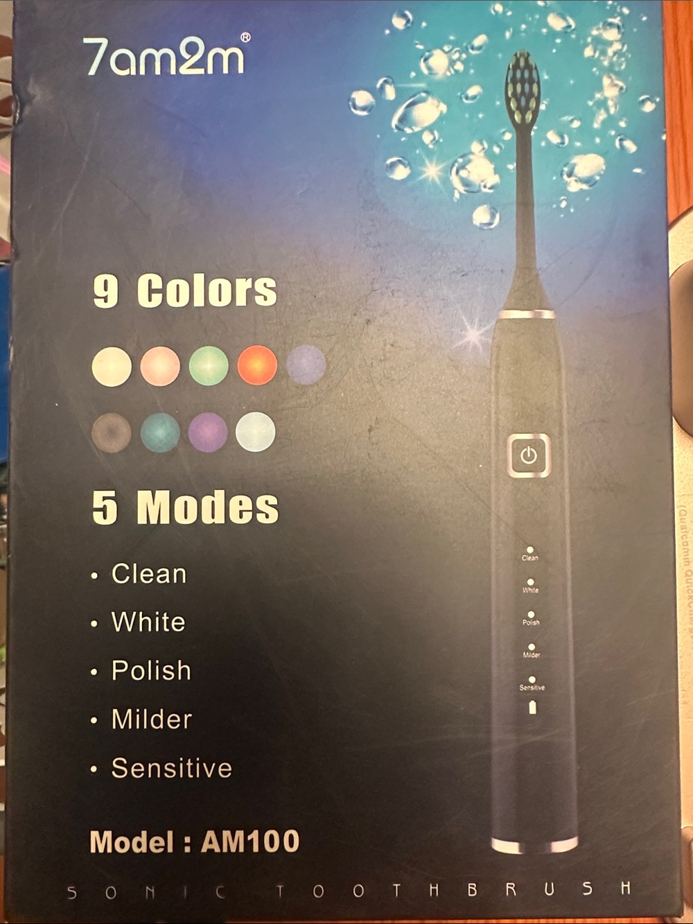 Black Electric Toothbrush - Model AM100
